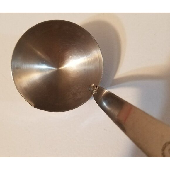 Vintage FLINT Arrowhead Stainless Steel Soup Ladle Spoon 9 1/2" Wheat handle #3 - Picture 3 of 6